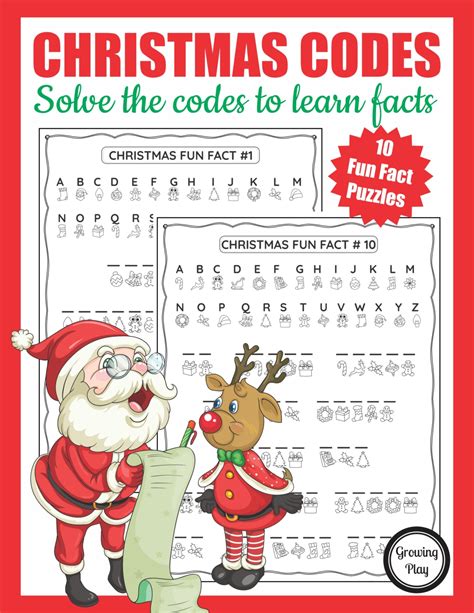 Christmas Secret Code Worksheet Free Printable Growing Play