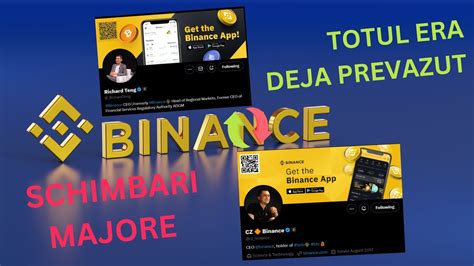 Binance Czrespect Schimbari Majore In Lumea Crypto YouTube