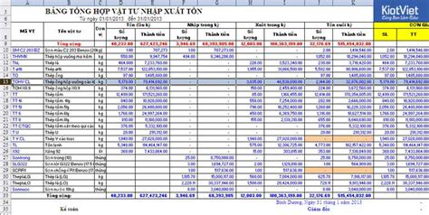 C Ch T O File Excel Qu N L Kho Hi U Qu Nh T Cho Doanh Nghi P