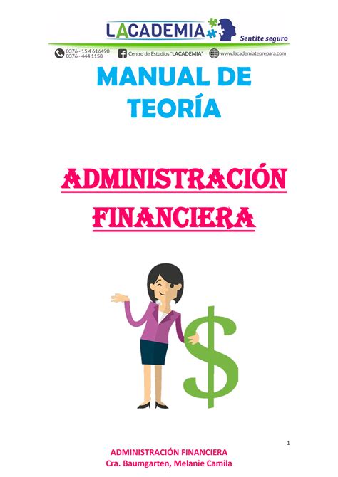 Manual De Teoria Administraci N Financiera Administracin