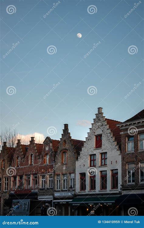 Bruges Belgium February 2018 in the Winter Editorial Stock Image ...