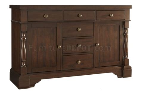 Yates 5167 55 Buffet Server In Dark Oak By Homelegance