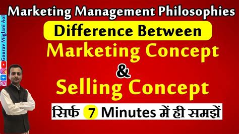 Difference Between Selling Concept And Marketing Concept Marketing