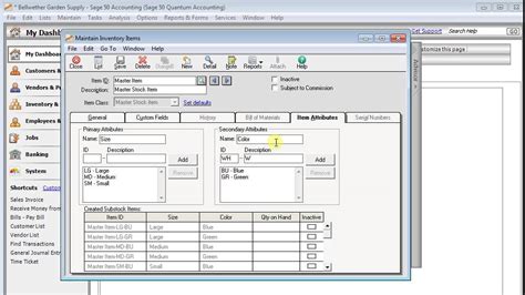 Using Master Stock Items In Sage Inventory Youtube