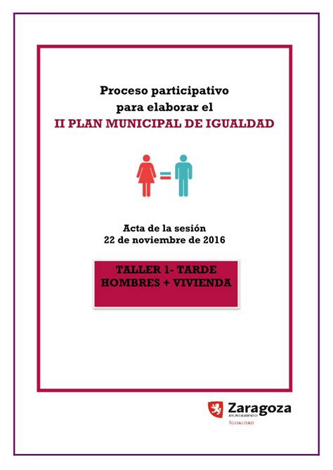 Pdf Proceso Participativo Para Elaborar El Ii Plan Municipal De