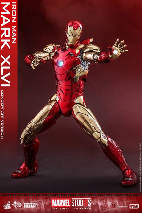 Hot Toys Mms D Marvel Studios St Ten Years Iron Man Mark Xlvi Concept Art Ver