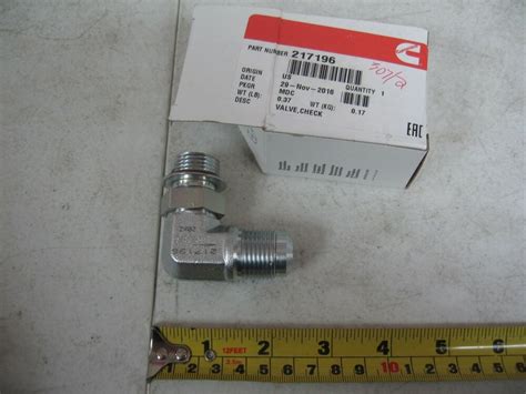 N14 L10 M11 And Ism 90° Ecm Fuel Check Valve Cummins Pn 217196 Filter Pumping Ebay