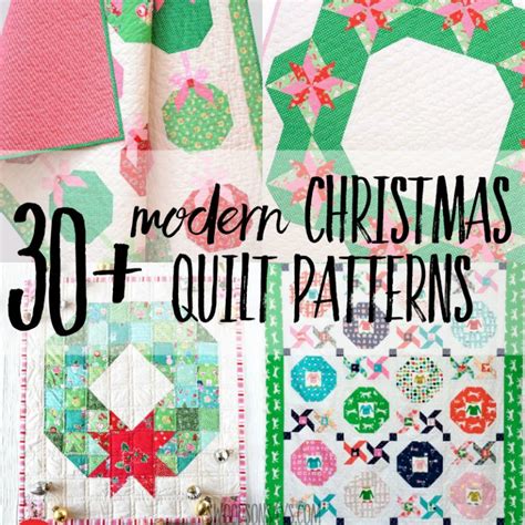 30 Modern Christmas Quilt Patterns Swoodson Says