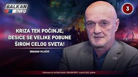 Intervju Dragan Vuji I Kriza Tek Po Inje Desi E Se Velike Pobune