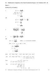 Mathematics Compulsory Part Final Exam Papers 1 2 Solutions Course Hero