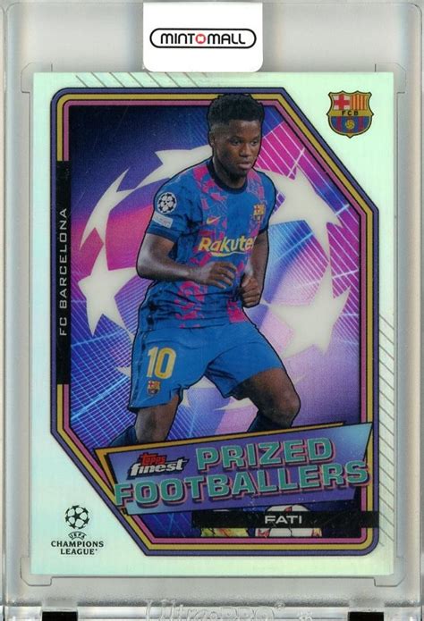 Mint Topps Finest Uefa Champions League Ansu