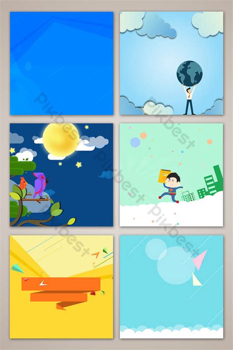 Flat Cartoon Main Picture Background Backgrounds | PSD Free Download ...