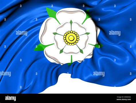 Flag of Yorkshire. Close Up Stock Photo - Alamy