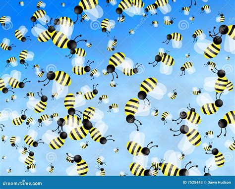 Bee Wallpaper Stock Photos - Image: 7525443