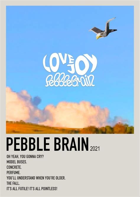 Pebble Brain Album Poster Lovejoy Brain Poster Music Poster Ideas