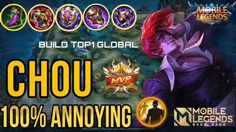 Super Annoying Tank Chou Mvp Plays Build Top Global Chou Renato