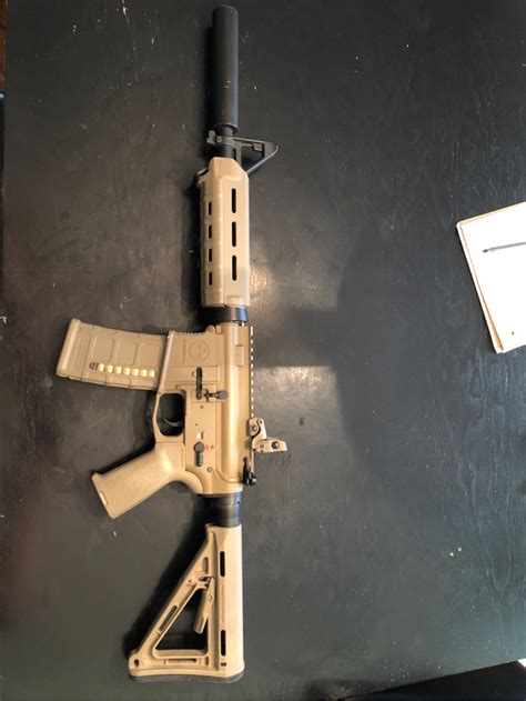 SOLD G P Magpul PTS MOE Carbine AEG Dark Earth HopUp Airsoft