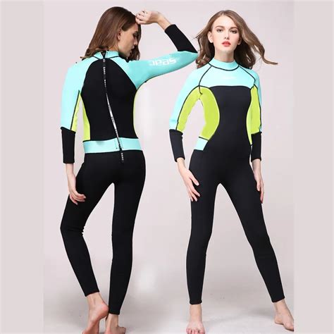 Womens Wetsuit 3mm Premium Neoprene Full Wetsuits Girls Diving Suits