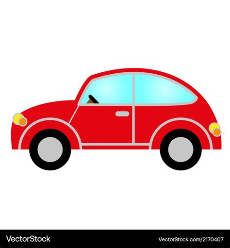 Red Car Royalty Free Vector Image Vectorstock