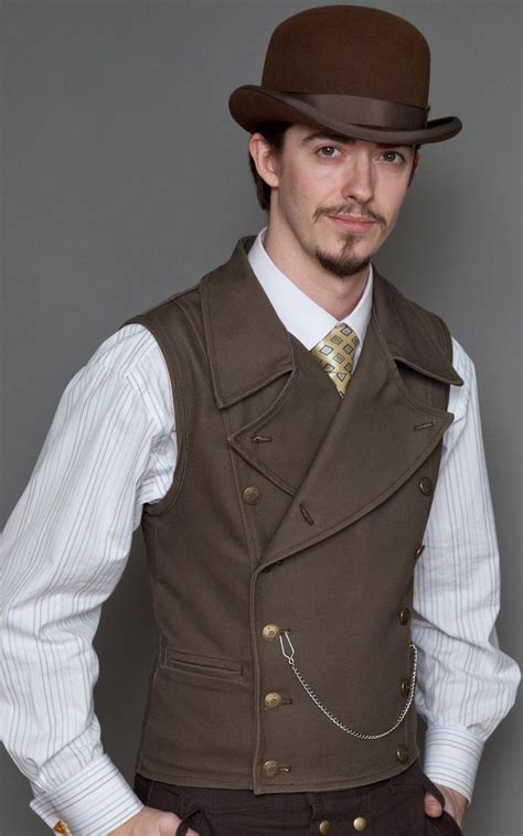 Pinkerton Vest | Steampunk clothing, Steampunk men, Steampunk fashion