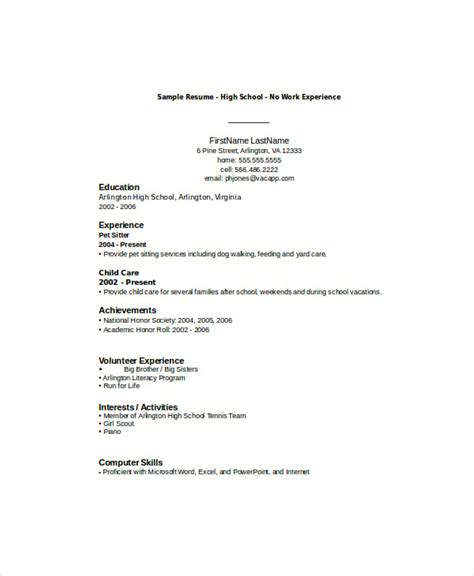 12 High School Student Resume Templates Pdf Doc Free And Premium