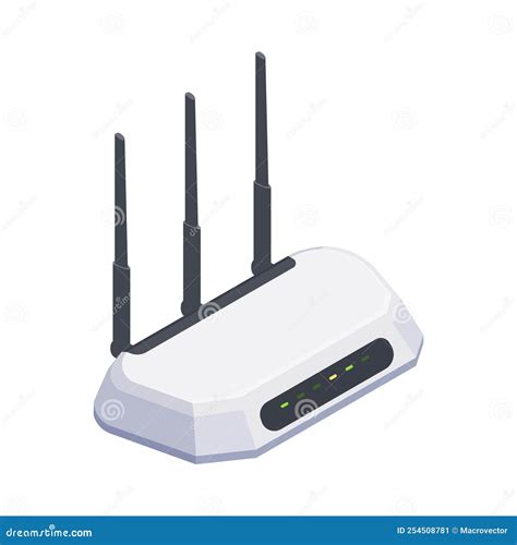 Router Isometric Icon Stock Illustration Illustration Of Icon 254508781