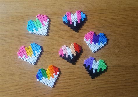 Lgbt Lgbtq Pride Drip Dripping Hearts Pixel Art Magnet Etsy