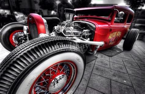 Pin By Kevin Burton On Hot Rods Rat Rod Matte Red Dream Cars