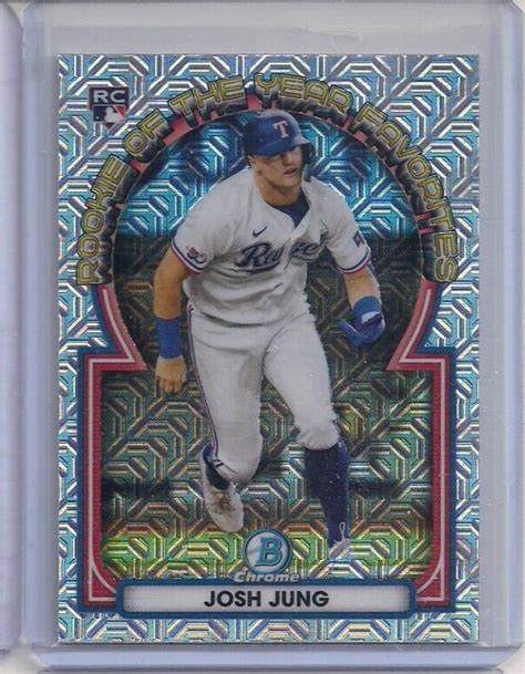 Bowman Mega Box Mojo Refractor Roy Favorites Josh Jung Rc Ebay