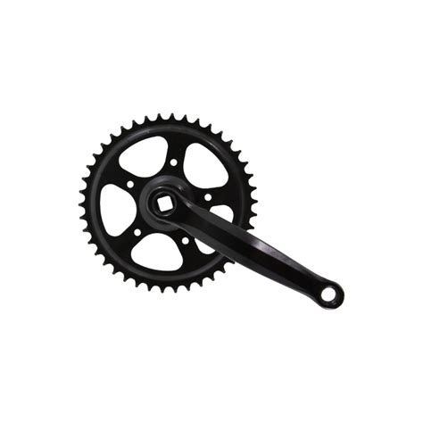 Manivelle En Acier Noir 42t 170mm Pour Vélo Urbain 5 8 Vitesses