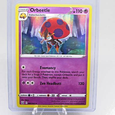 Pokemon Tcg Battle Styles Orbeetle Holo Rare Ebay