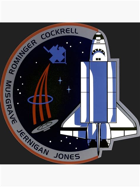 Space Shuttle Nasa Mission Logo Photographic Print By Cult R Redbubble