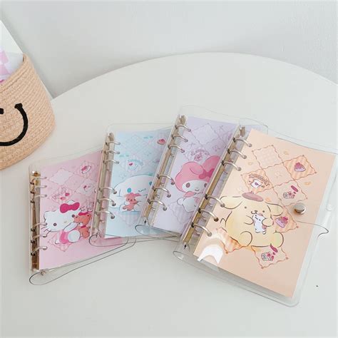 Sanrio A Loose Spiral Notebook Journal Book Cute Diary Plaid Notepad