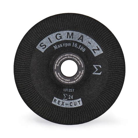 Surfacing Wheel Sigma Z Rex Cut Abrasives Flat Depressed Center