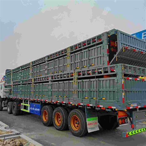 Tons Heavy Transport Cargo High Side Wall Bulk Semi Trailer For