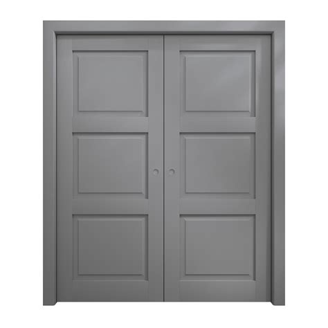 Sliding French Double Pocket Doors 36 X 80 Inches Ego 5010 Painted