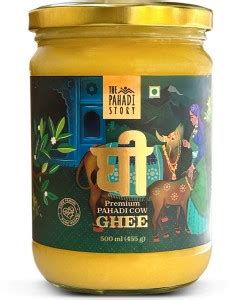 The Pahadi Story Pure Cow Ghee 500ml Ghee 500 Ml Glass Bottle Price In