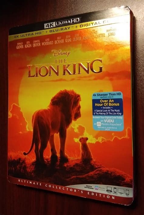 The Lion King 4k Ultra Hdblu Raydigital 2019 With Slipcover New