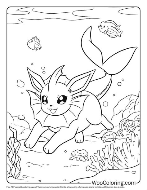 100 Vaporeon Coloring Pages Free Printable Pdf Woo Coloring