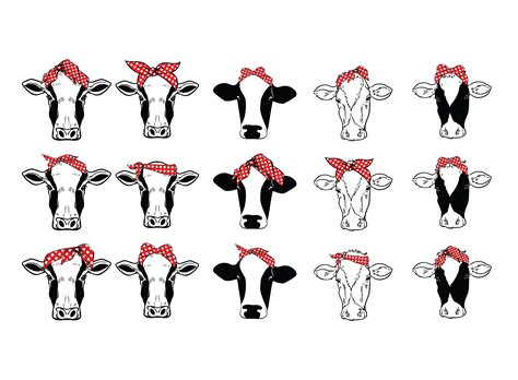 Cow Bandana Svg Cow Head Svg Cow Face Svg Cow Clipart Cow Etsy Porn Sex Picture