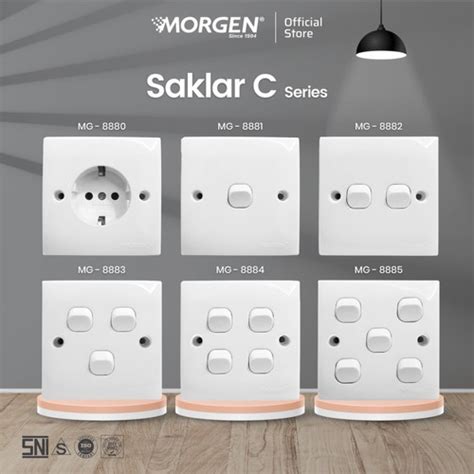 Jual MORGEN Tipe MG 888 Saklar C Series Stop Kontak Saklar Engkel