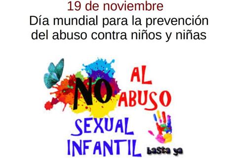 19 de noviembre es el Día mundial para la prevención del abuso contra