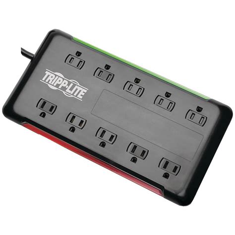 Tripp Lite Protect It 10 Outlet Surge Protector Tlp1006b The Home Depot