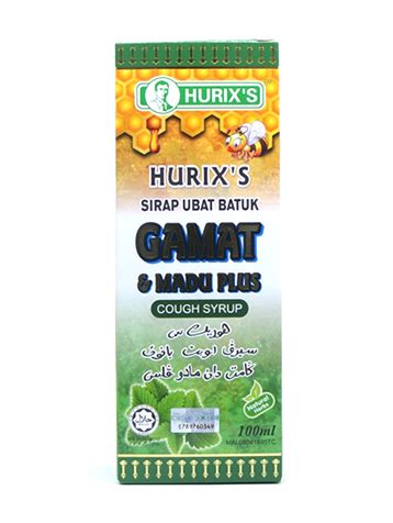 Buy Hurix's Sirap Ubat Batuk Gamat & Madu Plus 100ml in Malaysia