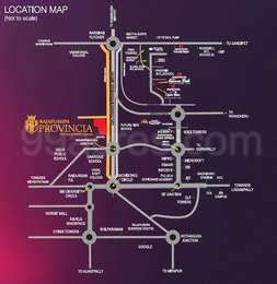 Rajapushpa Properties Rajapushpa Provincia Map - Narsingi, Hyderabad Location Map