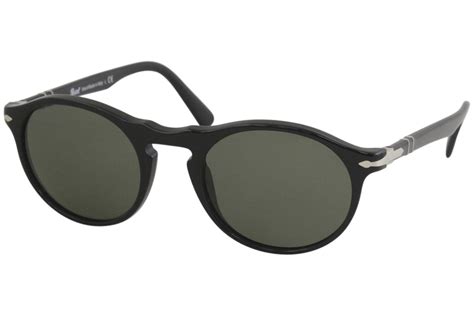 Persol Mens Po3204s Po3204s 9531 Black Fashion Round Sunglasses