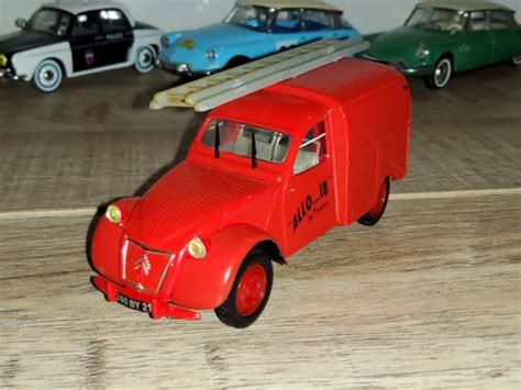 CITROËN 2CV pompier rouge 1 43 solido ixo norev eligor EUR 6 99