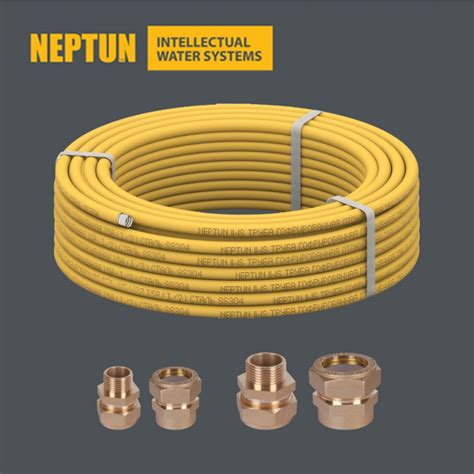 Шланг гибкий для газа Neptun (Россия) отрезной и фитинги. Нержавеющая ...