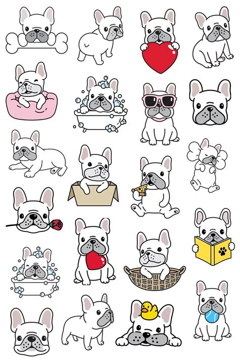 French Bulldog Stickers, FRENCHIE Stickers, Planner Stickers - Etsy ...