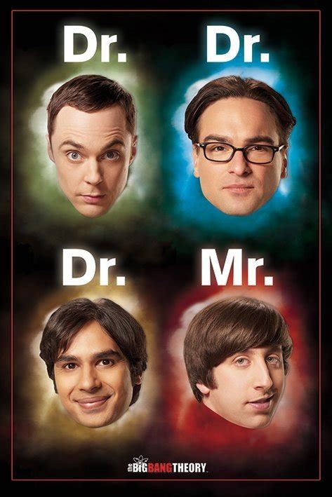 The Big Bang Theory Dr Mr Póster Lámina Compra En Posters Es